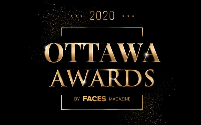 graphic with text "2020 Ottawa Awards, By FACES Magazine"